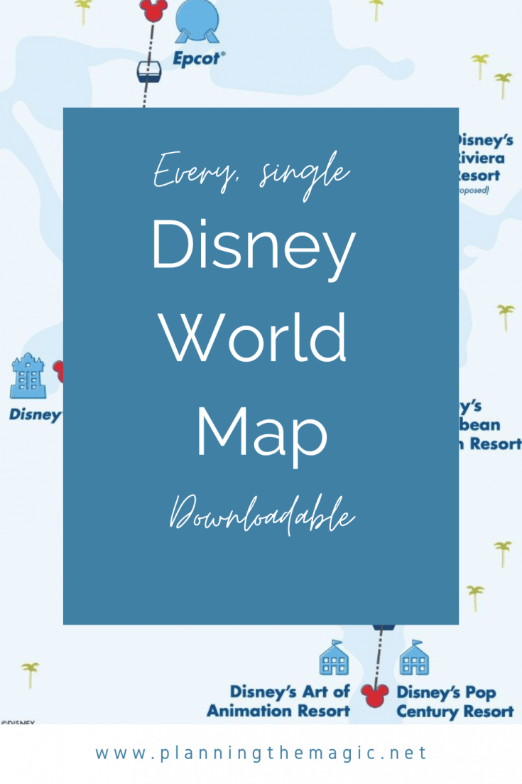 Disney World Map 2024 [Resorts, Theme Parks, Disney Springs, and More