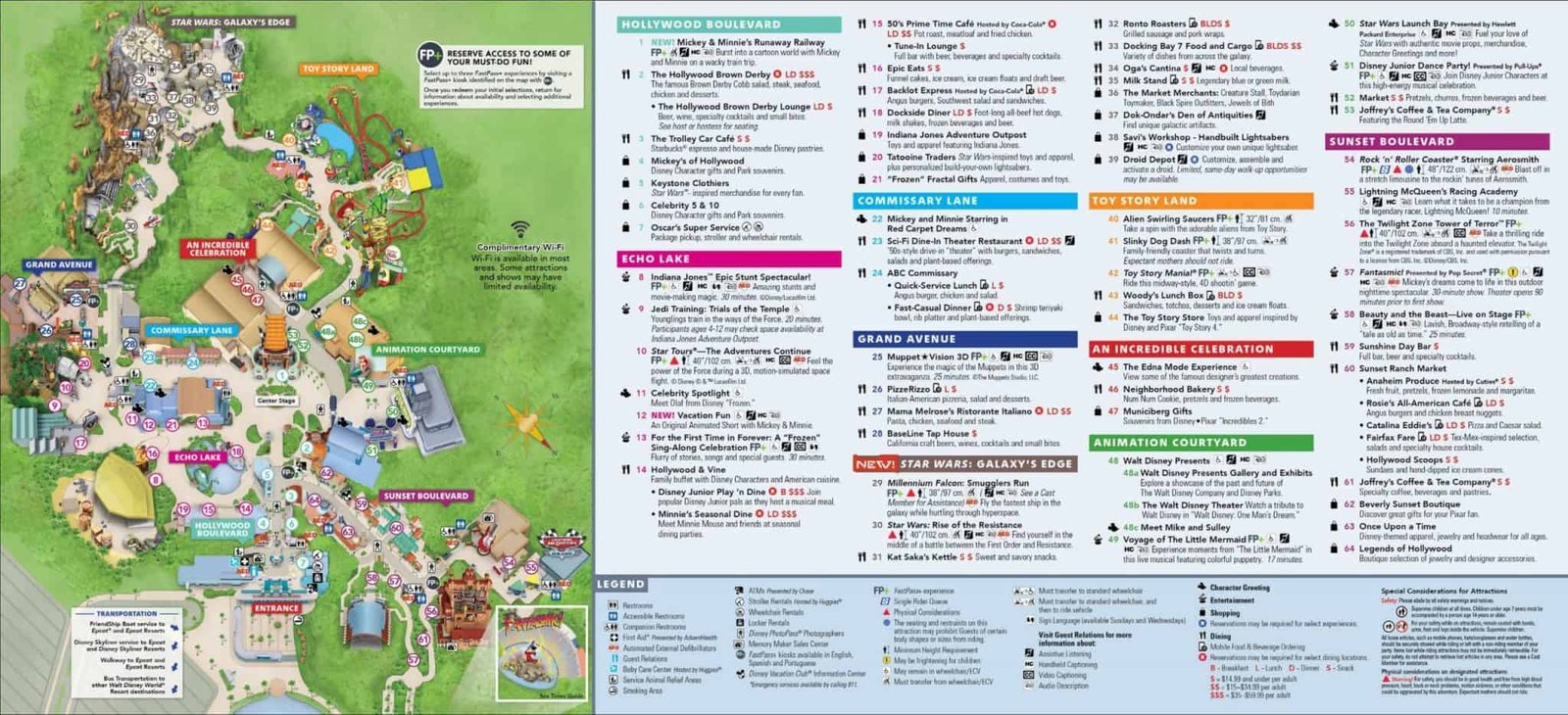 Hollywood Studios Map 2023 Planning The Magic