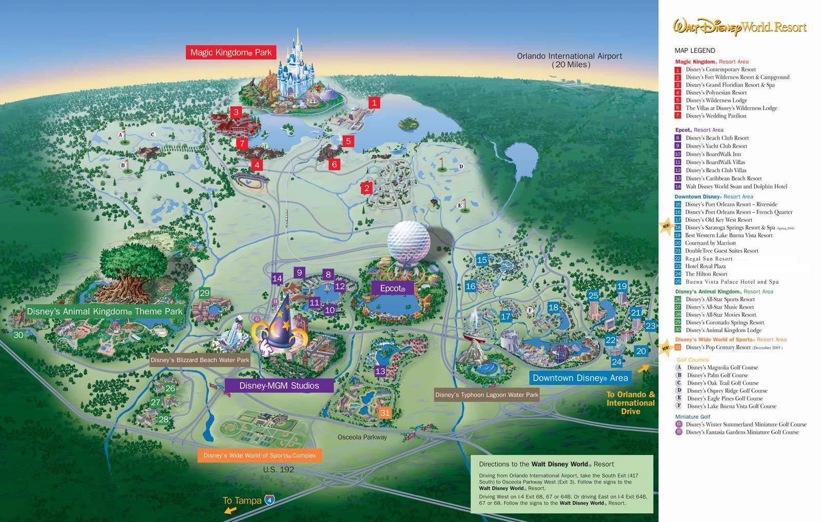 Map_WDW_Resort | Planning The Magic