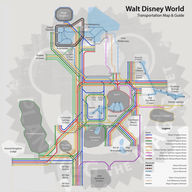 Disney Monorail Map & Guide 2024 Planning The Magic