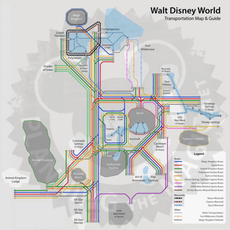 Disney Monorail Map & Guide 2024 Planning The Magic
