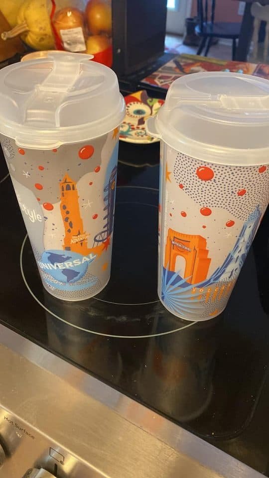 Universal Studios Refillable Cups